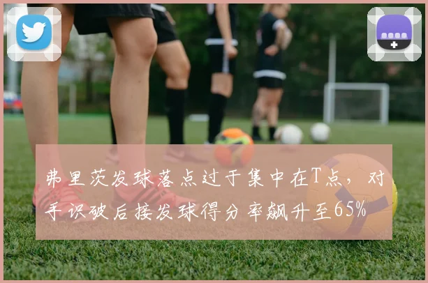 弗里茨发球落点过于集中在T点,对手识破后接发球得分率飙升至65%